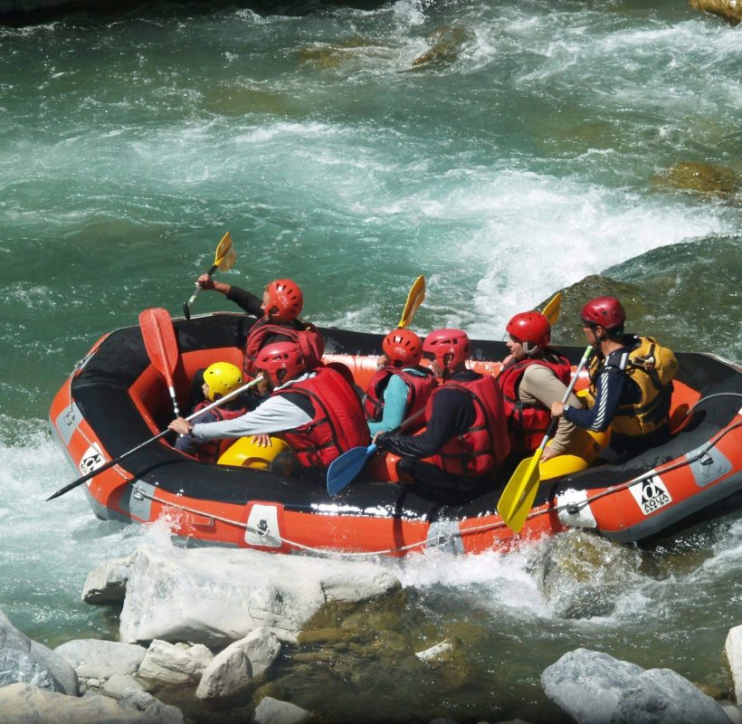 Rafting is a great recreational outdoor activities!